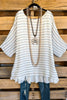 Plain Sailing OVERSIZED Tunic - Multi Blue - SALE