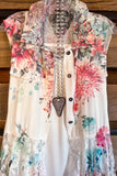 AHB EXCLUSIVE: Wide Awake Vest - Ivory/Rose