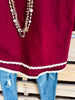 Lady Luck Tunic - Wine