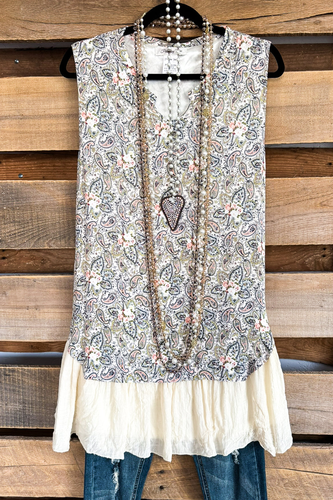 All I Ask Tunic/Dress - Multi-Beige