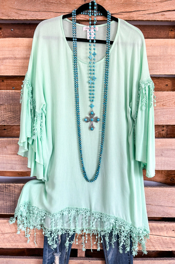 Stay Beautiful Tunic - Mint