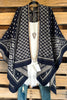 Magical Nights Poncho - Navy