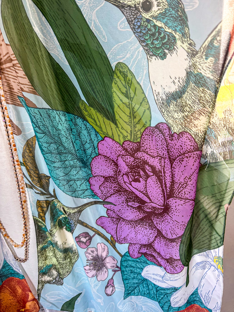 Sweet Nectar Kimono - Blue