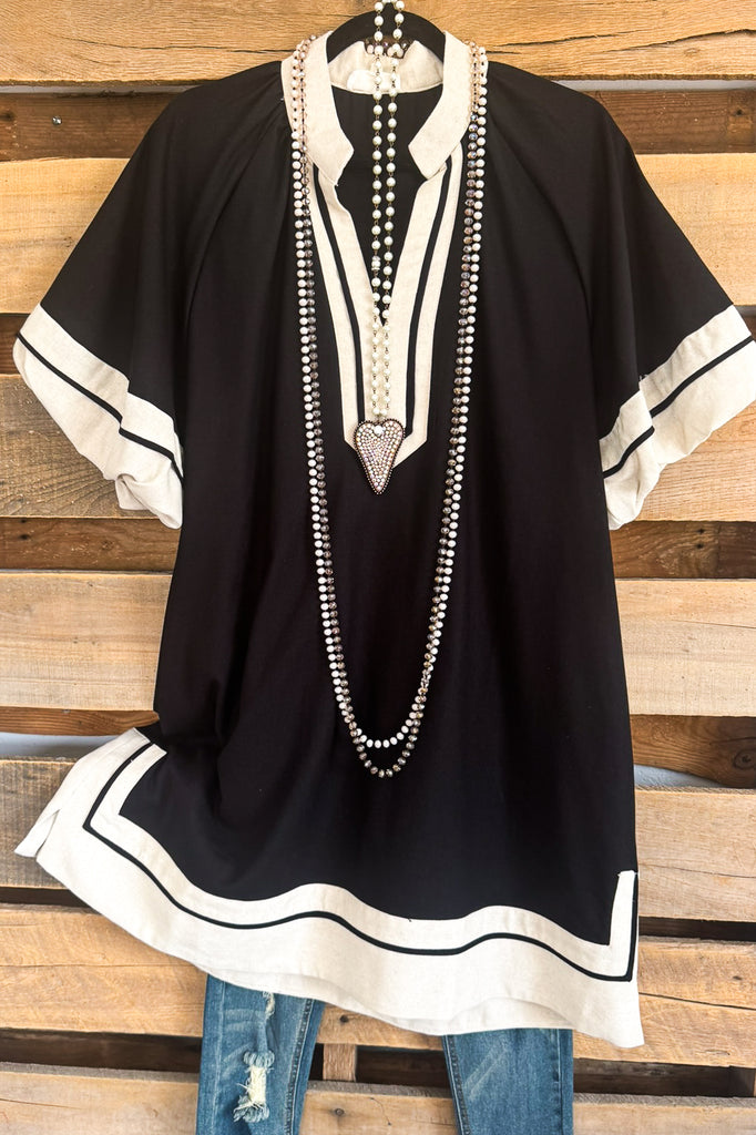 Edge Of Elegance Dress - Black