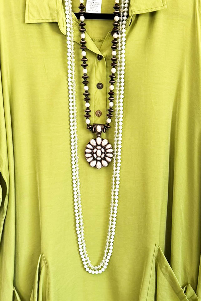 Tropical Paradise Tunic - Lime Green