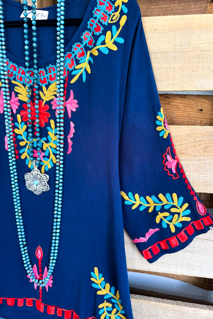 AHB EXCLUSIVE: Fancy Thoughts Tunic - Blue