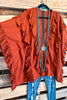 Airy Elegance Tunic - Rust