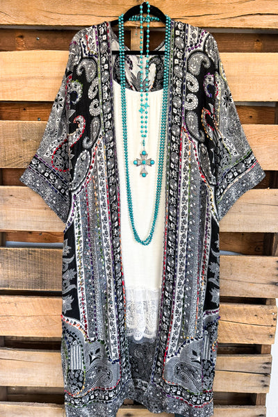 Bohemian Charm Duster - Ruth Black
