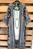 Bohemian Charm Duster - Ruth Black