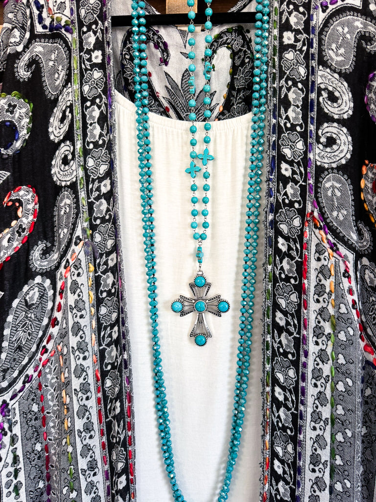 Bohemian Charm Duster - Ruth Black