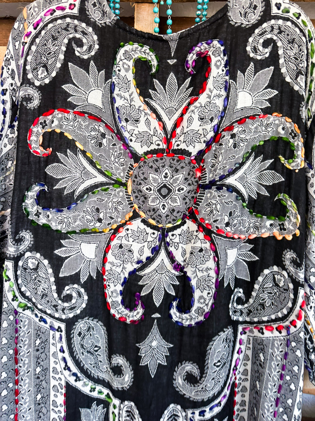 Bohemian Charm Duster - Ruth Black