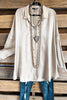 Colorful Mood Oversized Tunic - Champagne