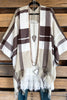 Promised Charm Poncho - Brown