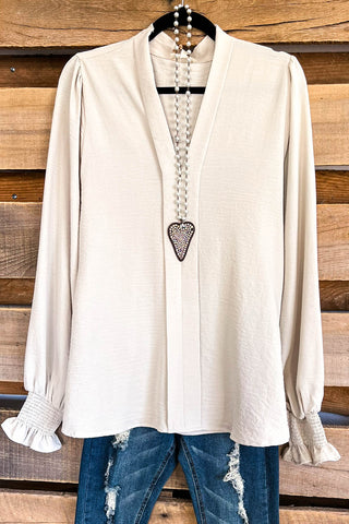 AHB EXCLUSIVE: The Chosen And Beautiful Cardigan - Taupe - 100% COTTON