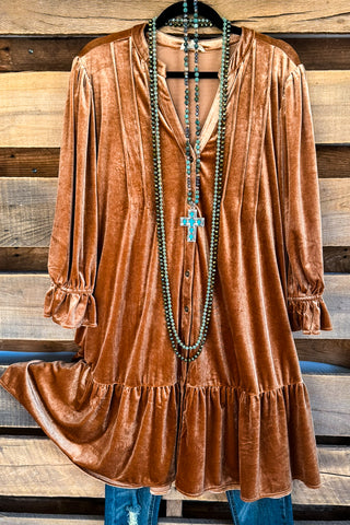 On Your Way Thick Stich Vest Kimono - Rust