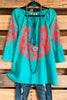 AHB EXCLUSIVE: The Art Of Perfection Tunic - Turquoise - 100% COTTON