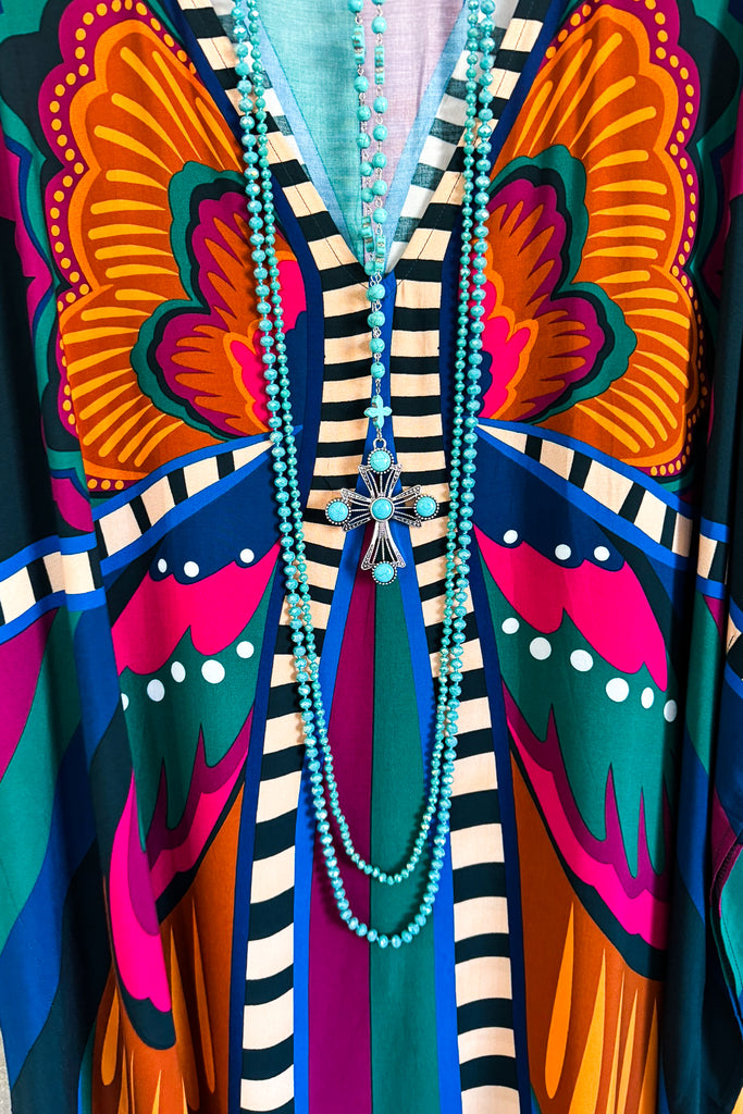 Weekend Wanderer Oversized Kaftan - Multi