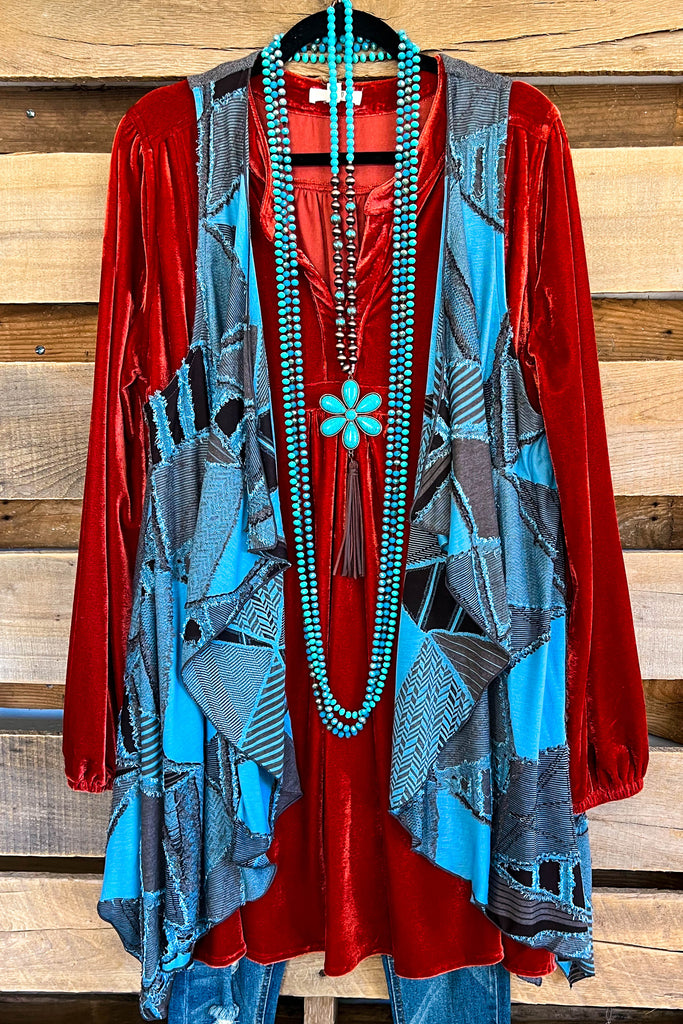 Cozy To The Touch Velvet Dress - Bronze