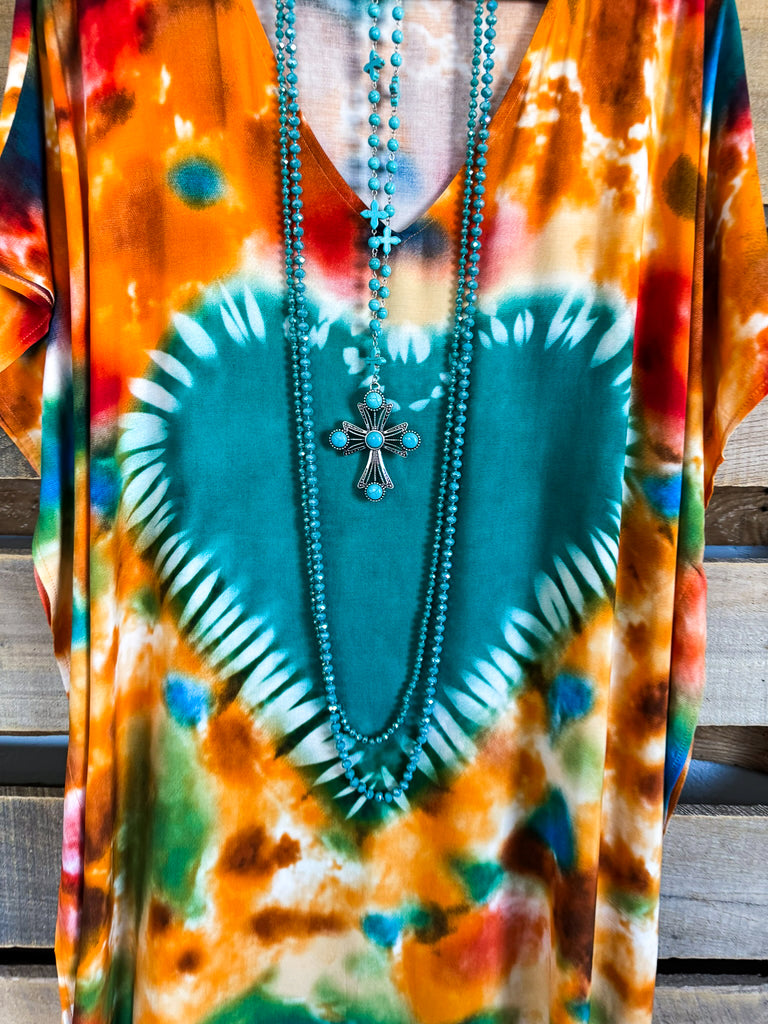 Happy Impressions Kaftan - Orange