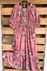 Garden Smock Maxi Dress - Blush Pink