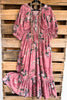 Garden Smock Maxi Dress - Blush Pink