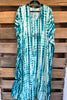 Fascinating Thoughts Kaftan - Turquoise