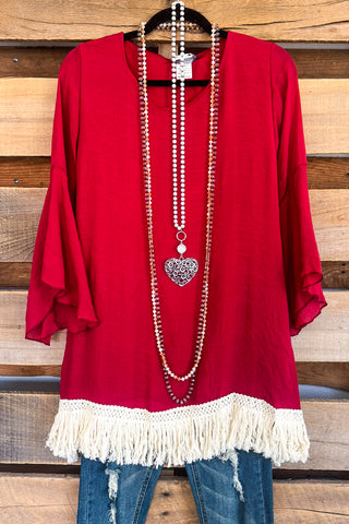 Too Much Fun Cold Shoulder Tunic/Top - Turquoise