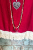 Showing Out Tunic - Crimson