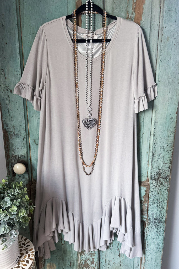 Lonesome For You Dress - Gray