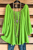 Entertain Me Tunic - Apple Green