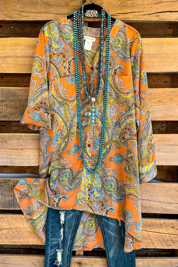 Pushing Forward Tunic - Orange