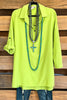 Simply Polished Tunic - Lime Green