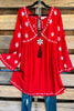 AHB EXCLUISVE: Chasing Your Dreams Dress - Red - SALE