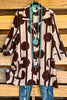 Let's Chat Tunic - Brown Taupe - 100% COTTON