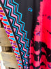 Steady As You Go Kaftan - Black/Pink
