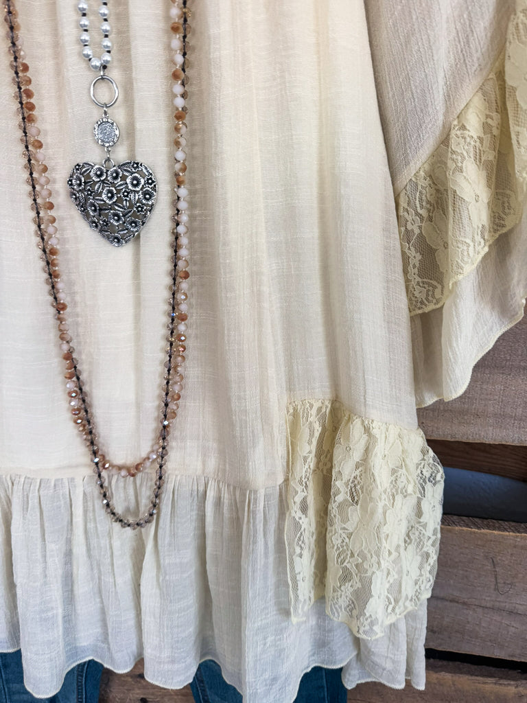 Countryside Dreams Tunic - Beige (L-XL Only)