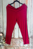 Basic Need Capri Tights - Burgundy