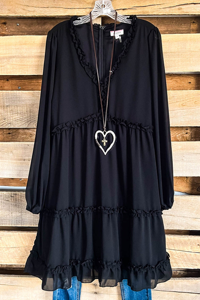 Elegant Wonder Dress- Black - SALE