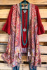 On Your Way Thick Stich Vest Kimono - Rust