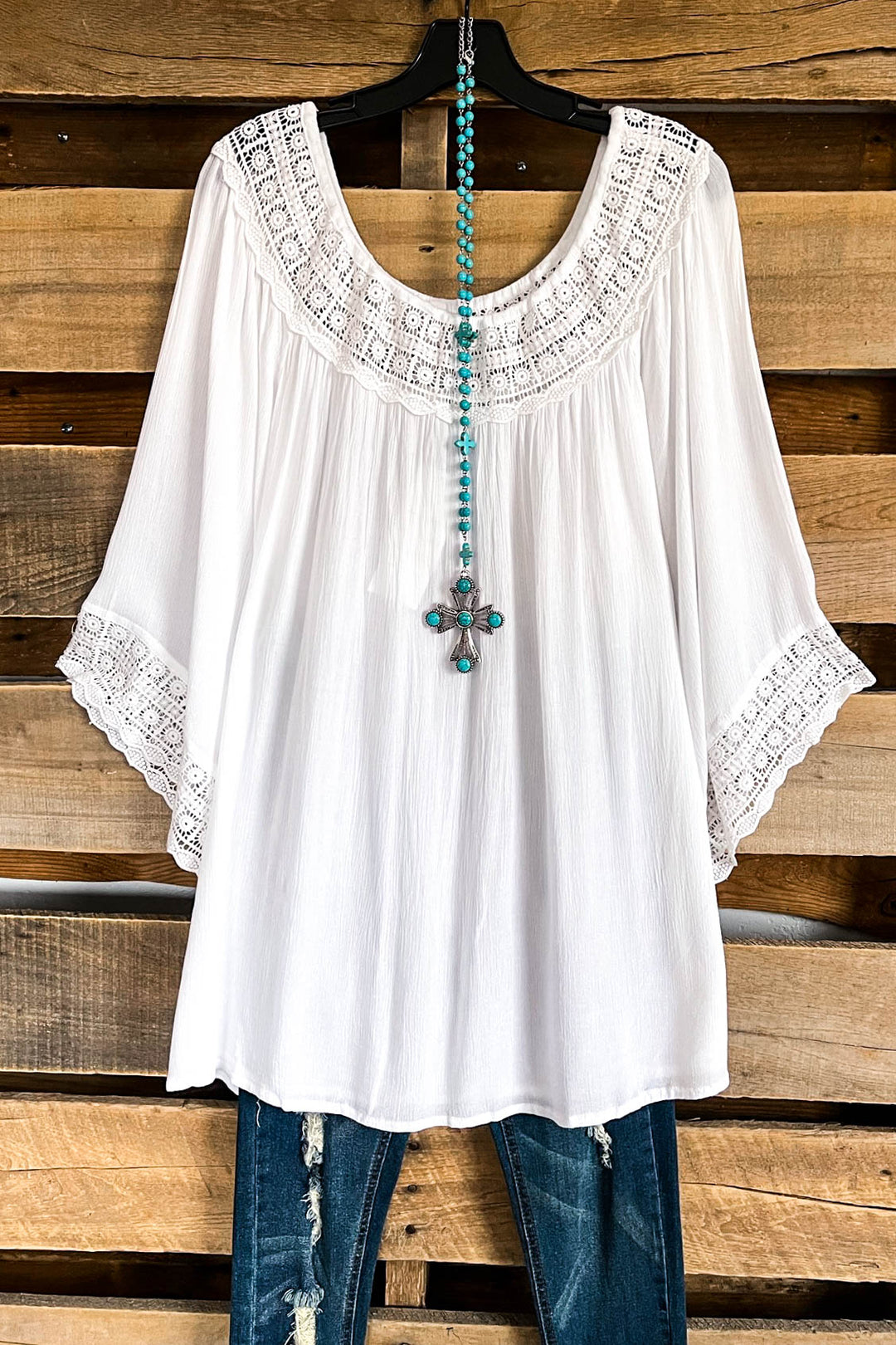 AHB EXCLUSIVE - Feeling Free Tunic - White - SALE
