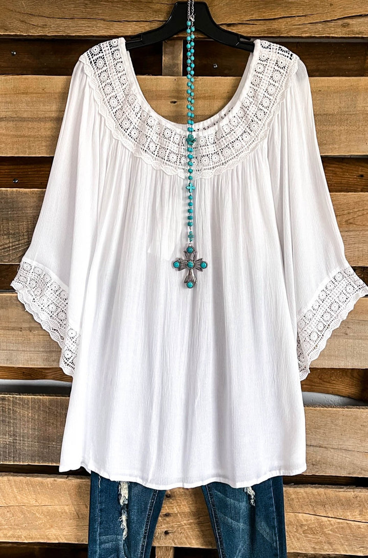 AHB EXCLUSIVE - Feeling Free Tunic - White - SALE