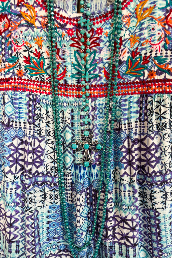 Dockside Darling Top - Aqua