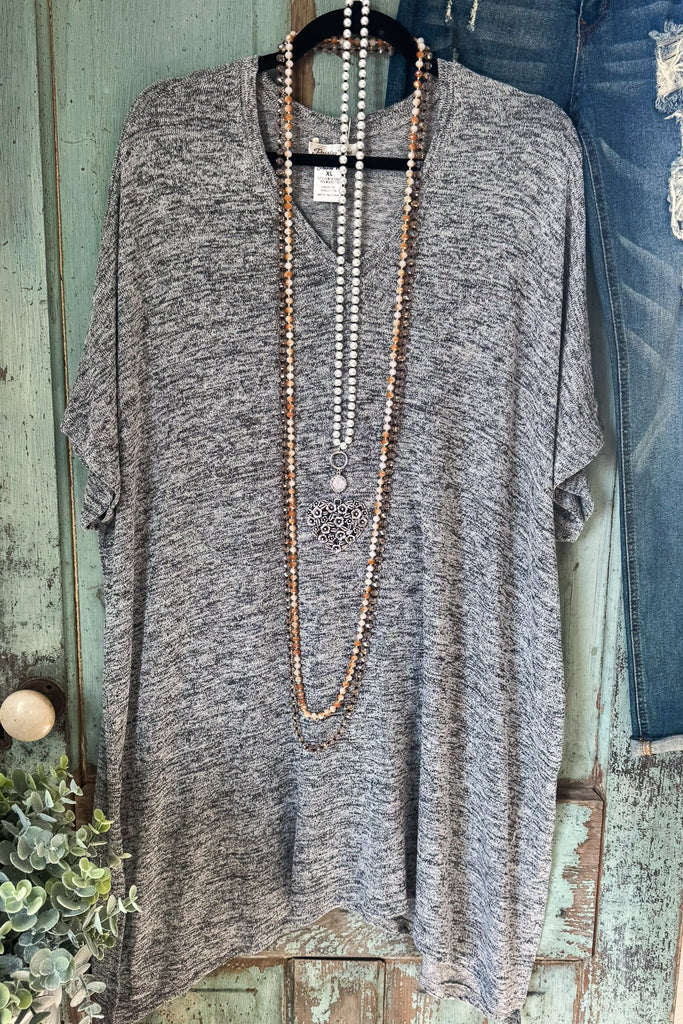 Warm Breezy Feelings Tunic/Dress - Gray