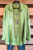 Colorful Mood Oversized Tunic - Apple Green