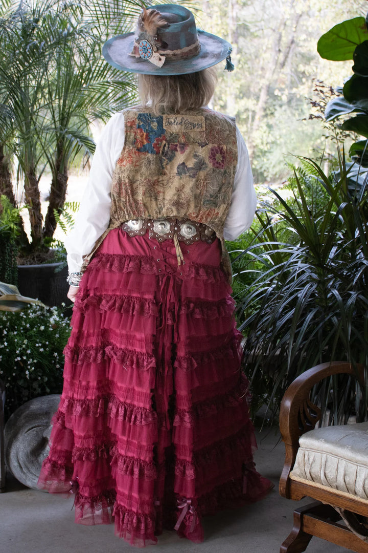 PRE ORDER: Victorian Romance Skirt - Cranberry