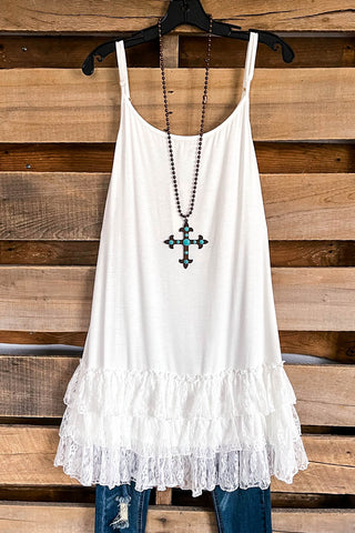 AHB EXCLUSIVE: Sun Up Forever Tunic - White