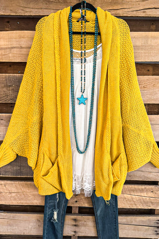 Love You Always Lace Cardigan - Golden Kiwi