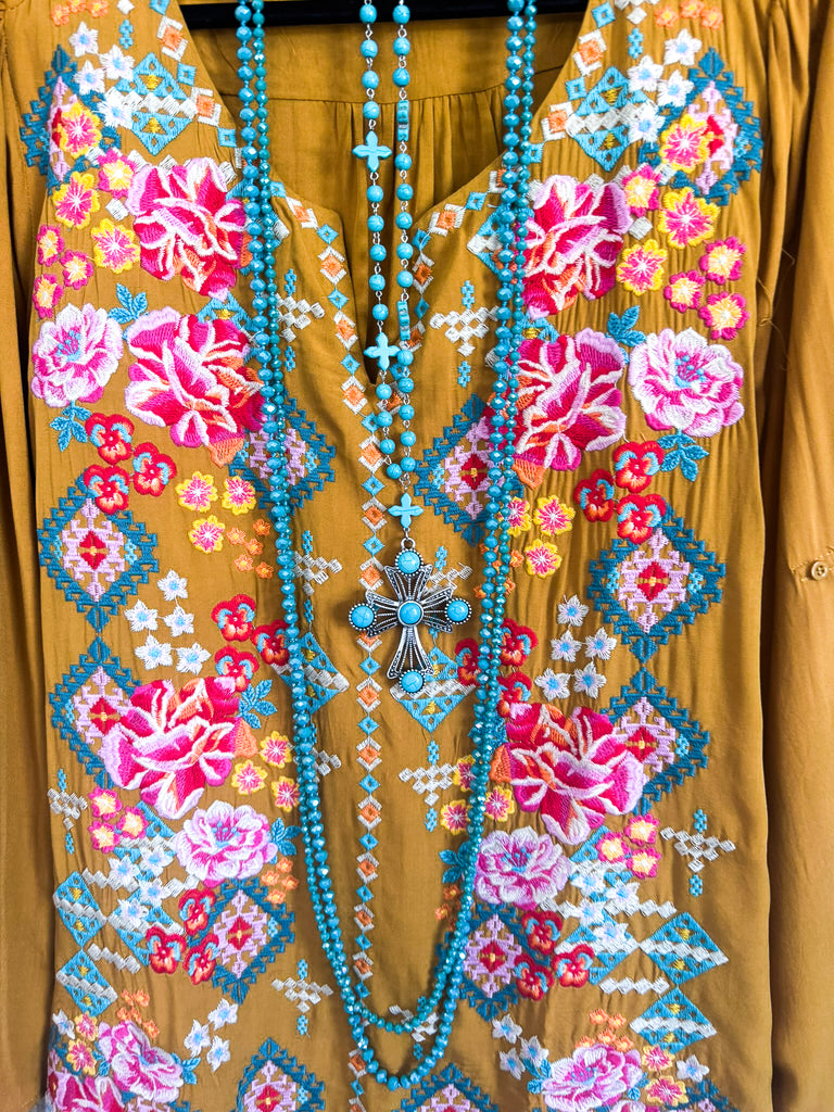 AHB EXCLUSIVE: Here We Go Again Blouse - Marigold