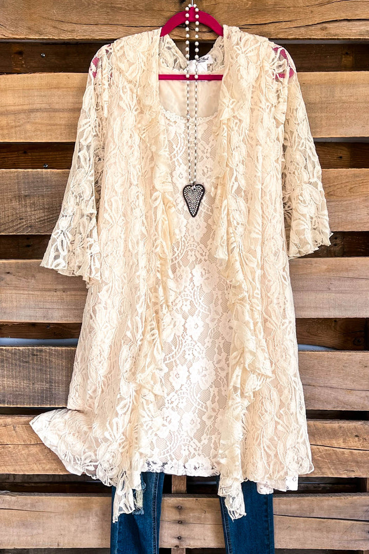 AHB EXCLUSIVE: Sweet Romance Cardigan - Beige -SALE