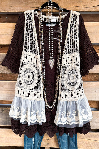 True To My Heart Vest - Black